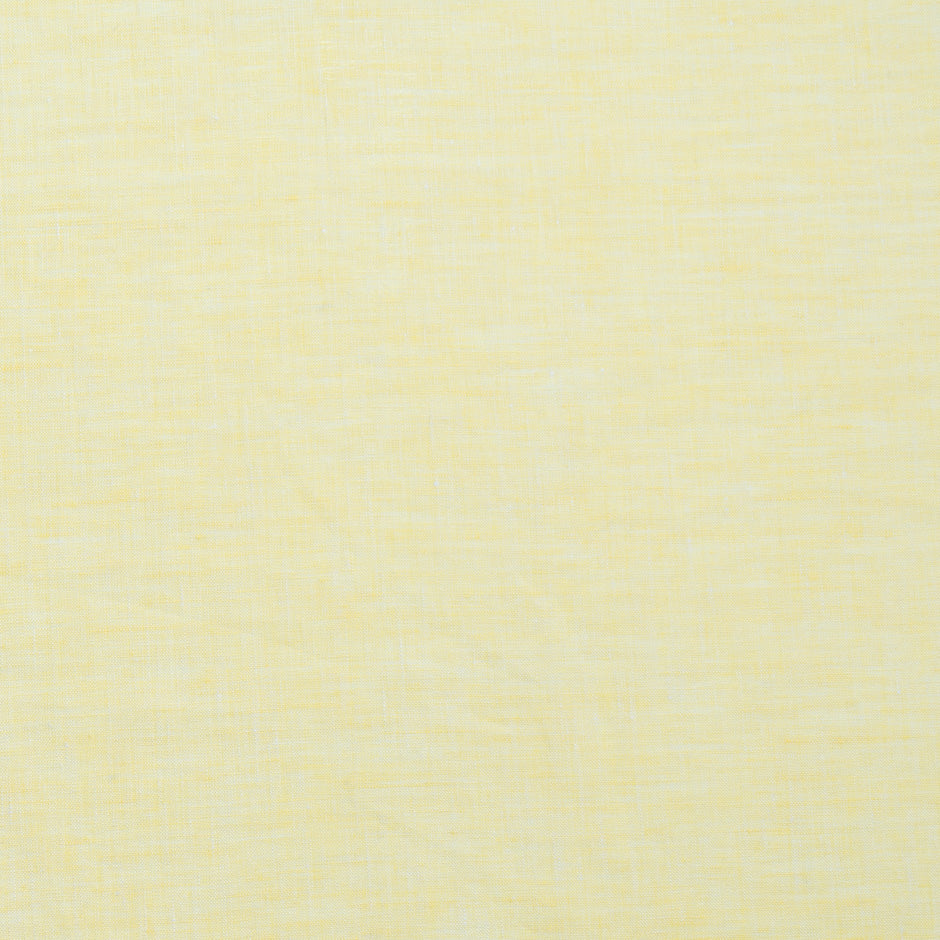 Sorbet Yellow Plain Italian Pure Linen