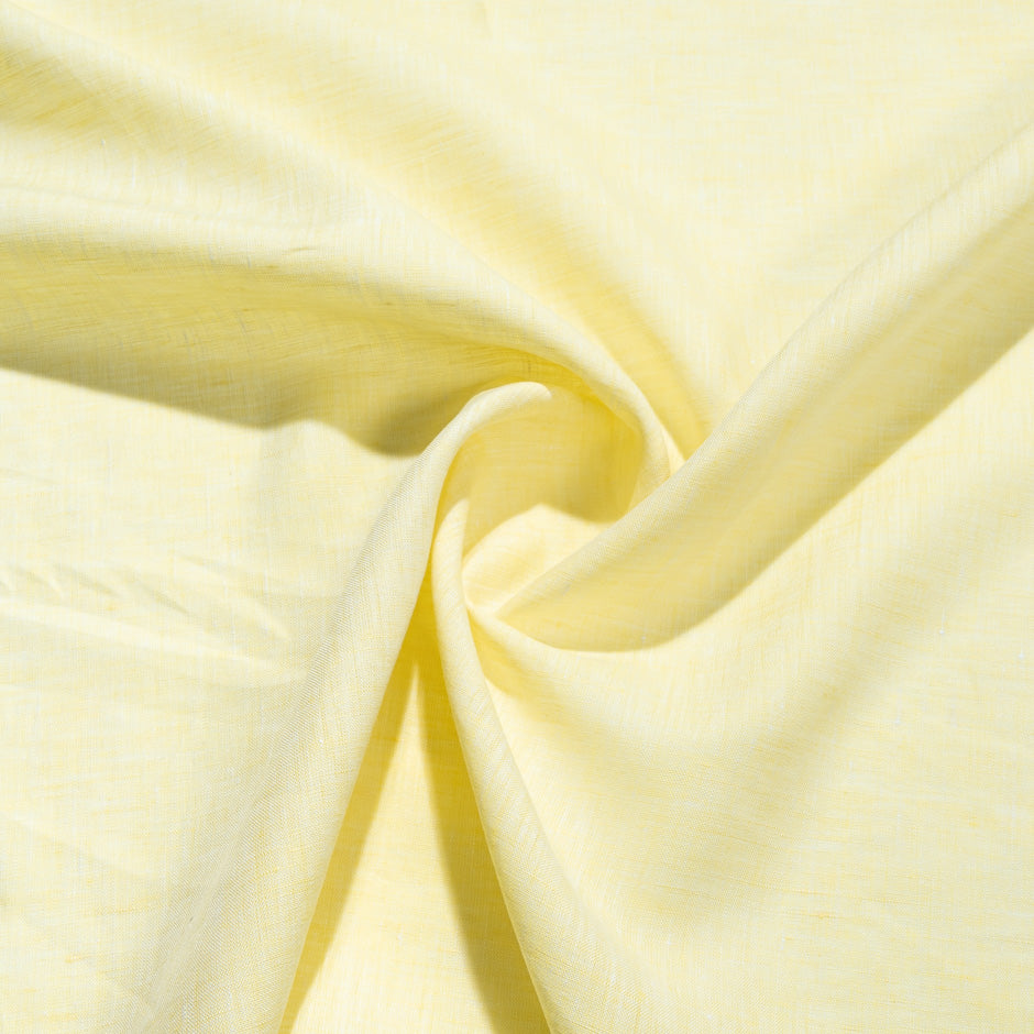 Sorbet Yellow Plain Italian Pure Linen