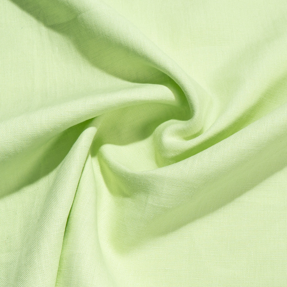 Lime Green Plain Italian Pure Linen
