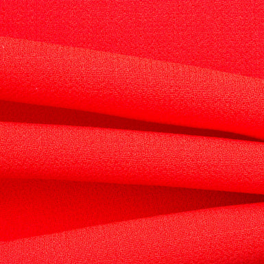 Pomegranate Red Double Wool Crêpe