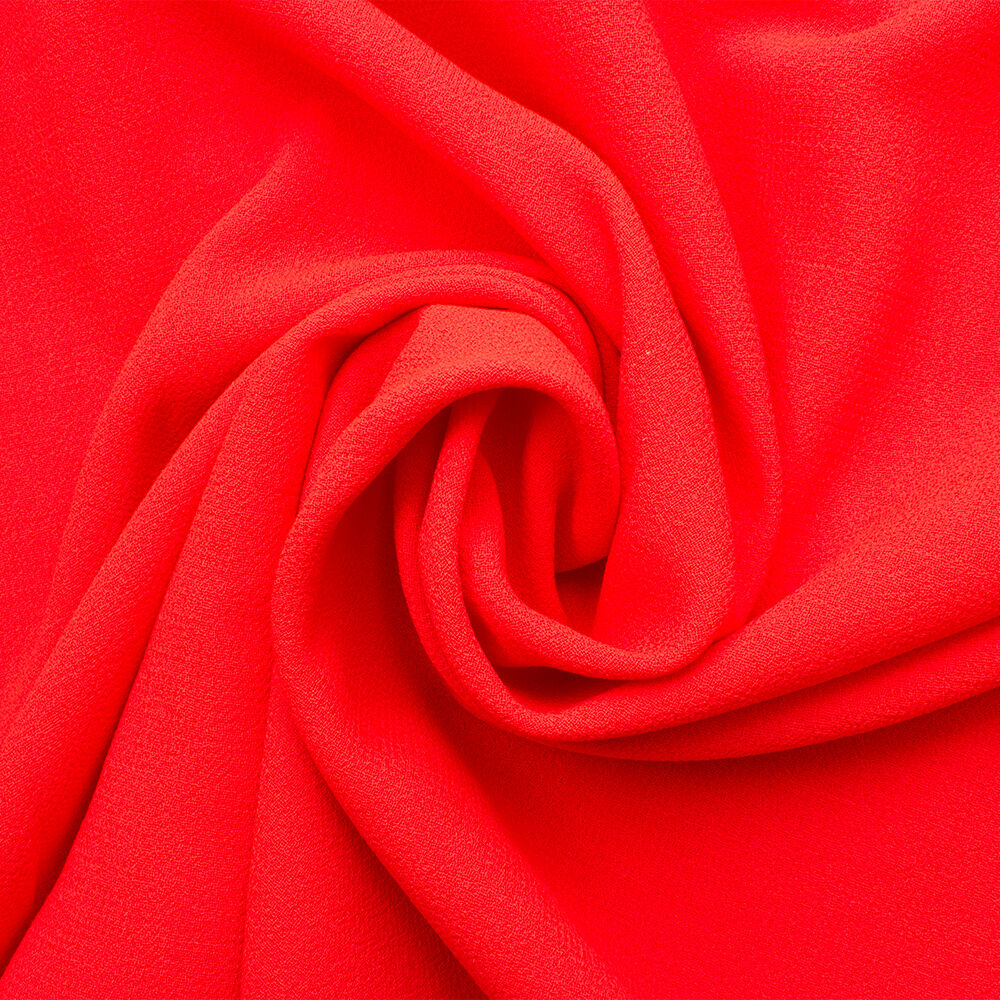 Pomegranate Red Double Wool Crêpe