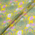 Multi-Coloured Paisley Printed Yellow Silk Georgette