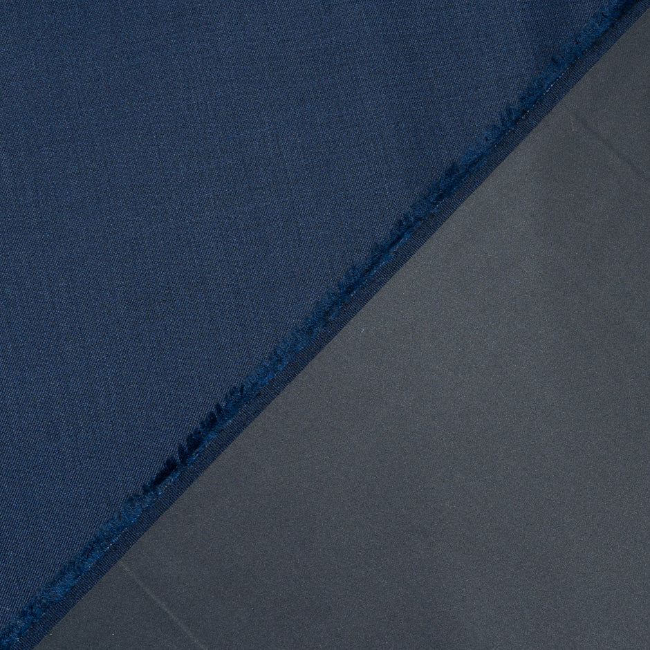 Navy Blue Pure Wool Storm Proof Coating