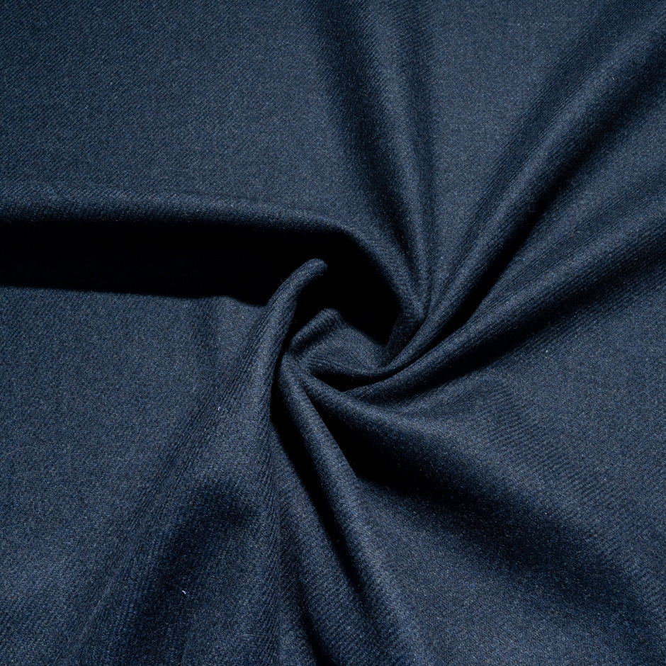 Brown/Blue Double Faced Checkered Wool