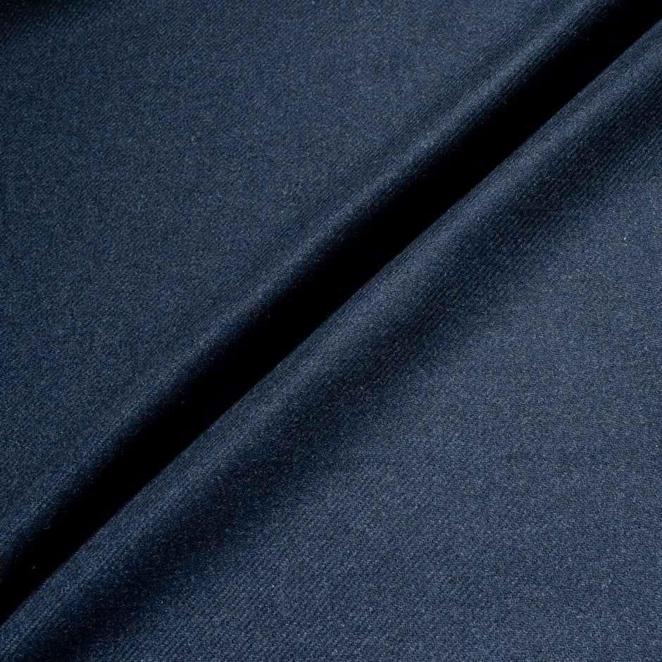 Brown/Blue Double Faced Checkered Wool