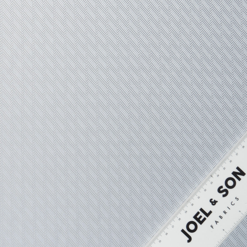 Grey Herringbone Jacquard Shirting