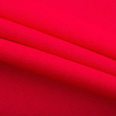 Bright Pink Single Wool Crêpe