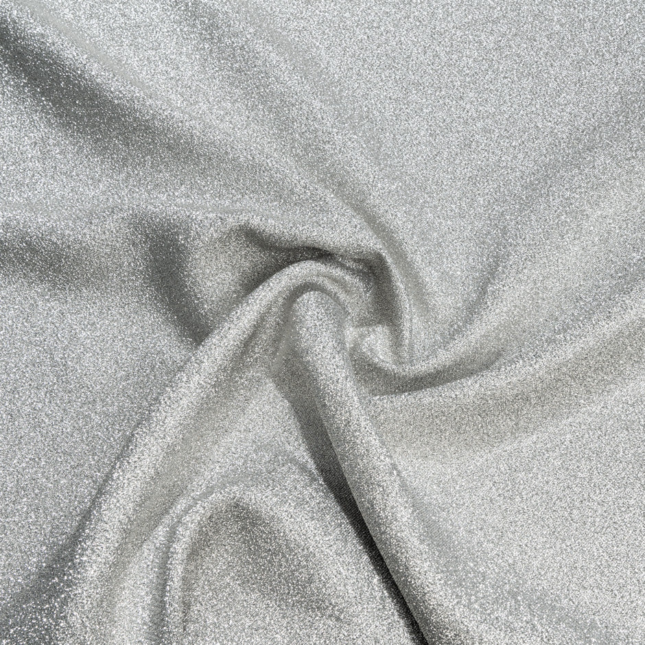 White Gold Metallic Crêpe Cloqué