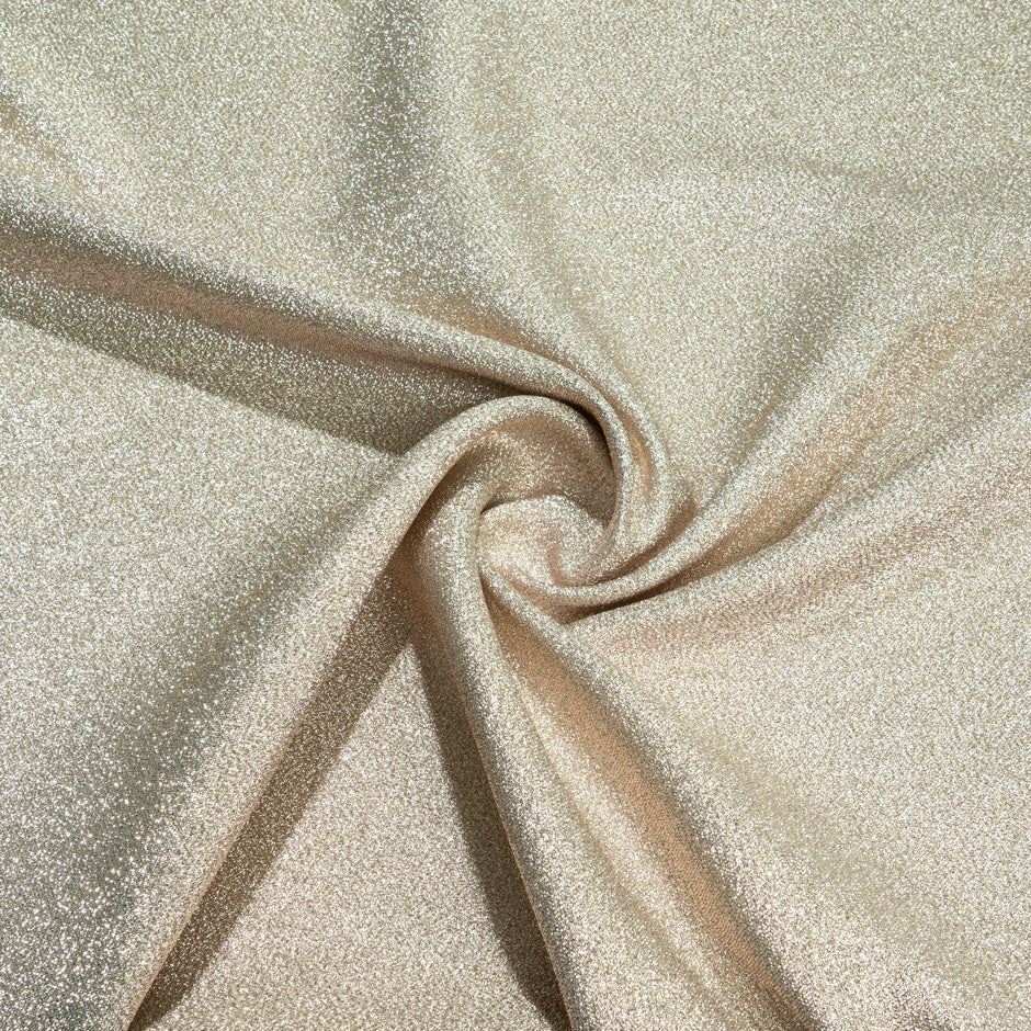 Pale Pink Gold Metallic Crêpe Cloqué