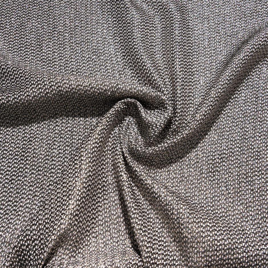 Pastel Pink & Black Metallic Bouclé