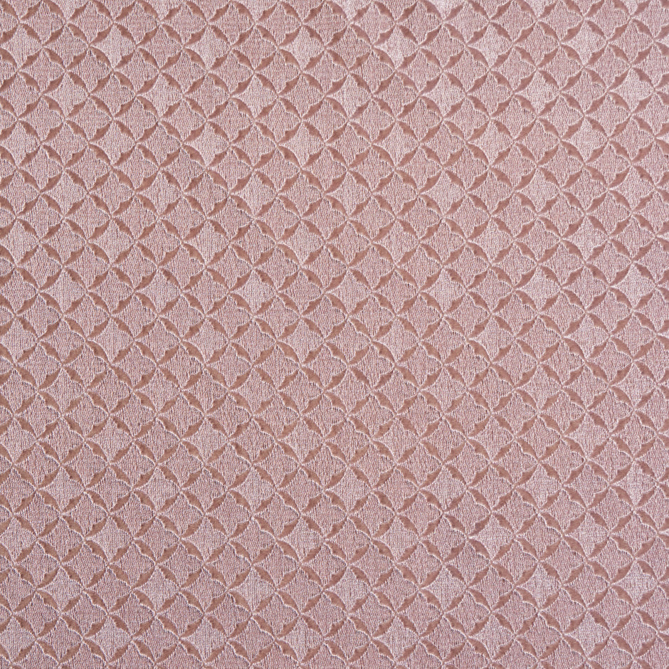 Dusty Pink Metallic Embroidered Velvet