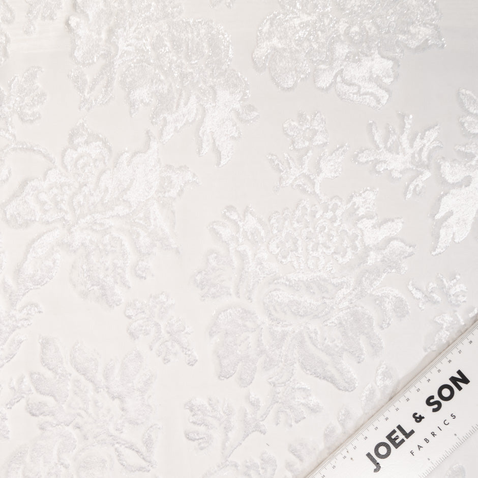 Off-White Floral Velvet