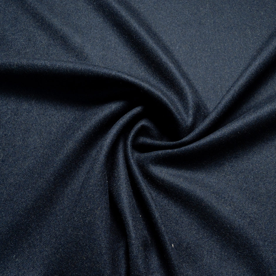 Navy & Olive Green Double-Faced Pure Wool