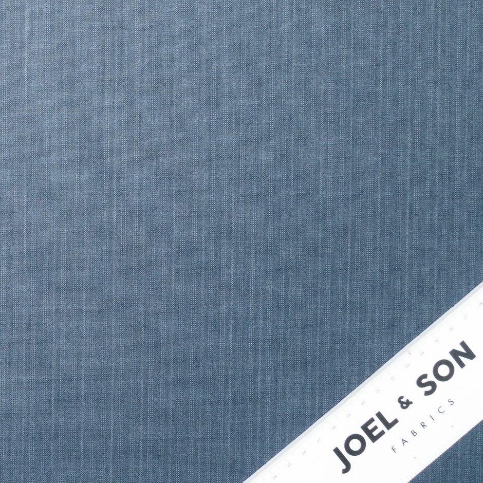 Blue Superfine Tropical Trofeo Pure Wool Suiting