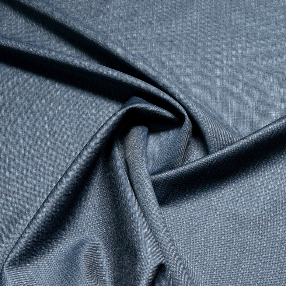 Blue Superfine Tropical Trofeo Pure Wool Suiting
