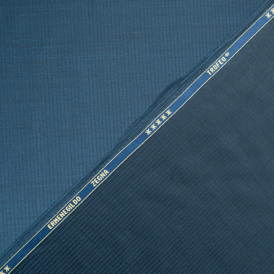 Dark Teal Blue Superfine Trofeo Pure Wool (A 2.40m Piece)