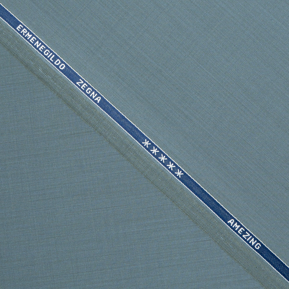 Green & Blue Two-Tone Superfine Pure Wool