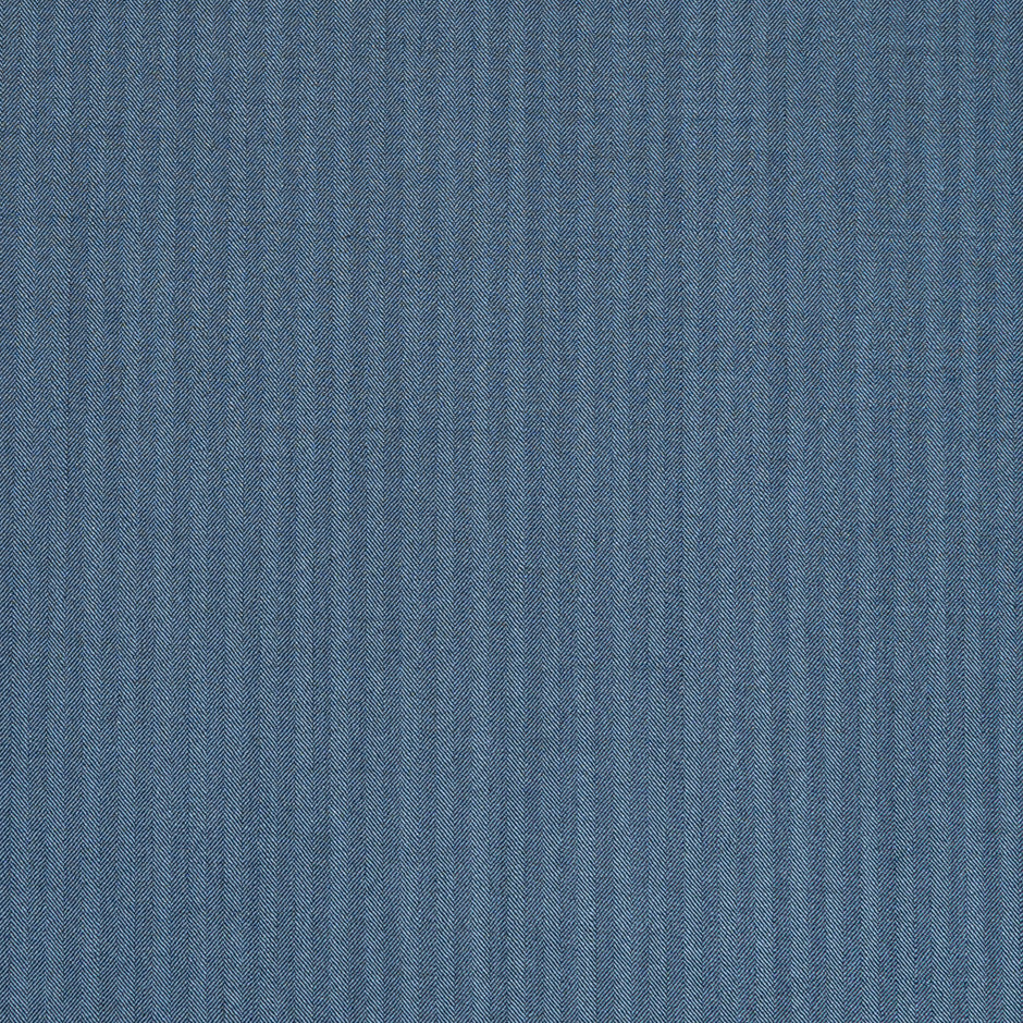 Blue Herringbone Trofeo Wool & Silk Blend