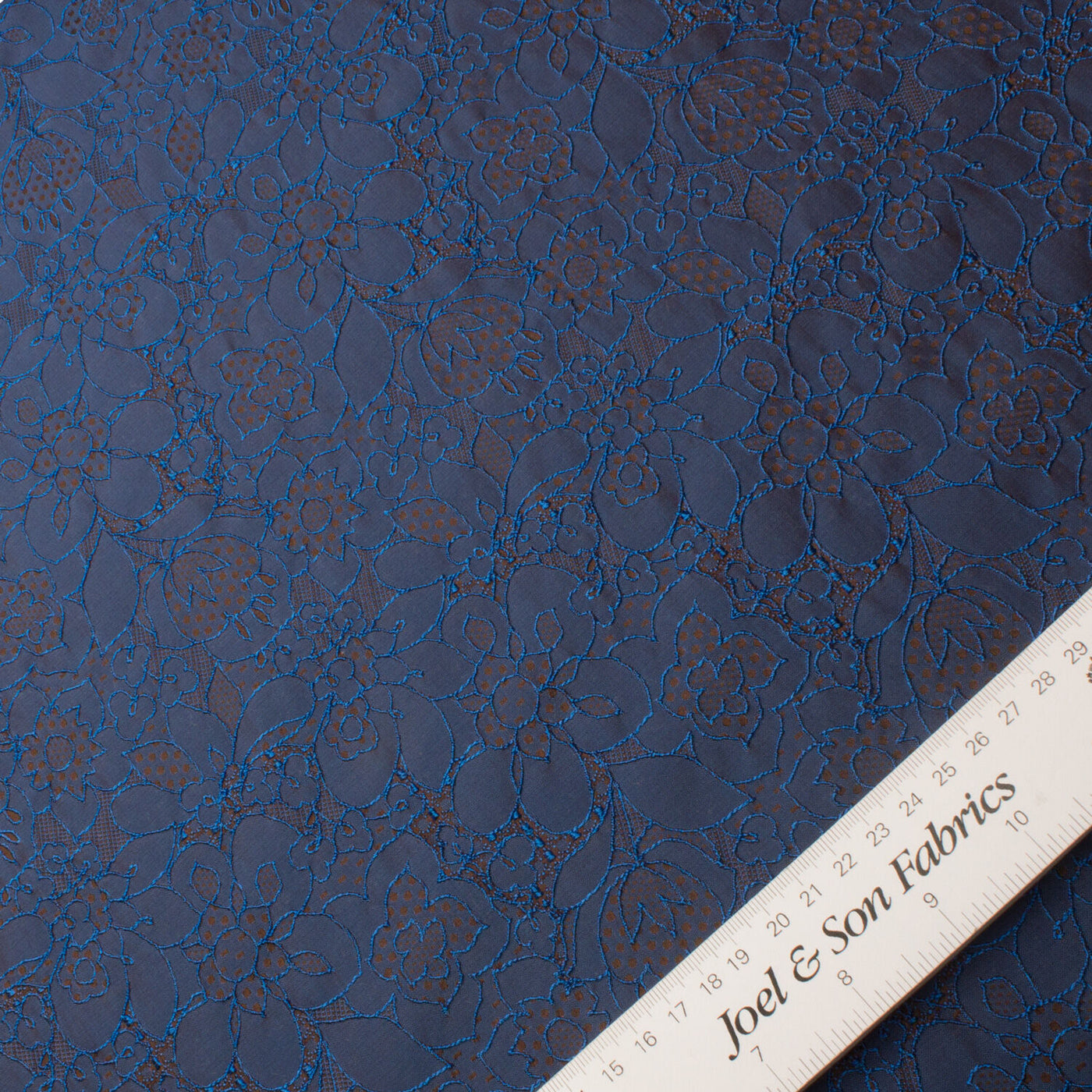 Royal Blue Taffeta Jacquard