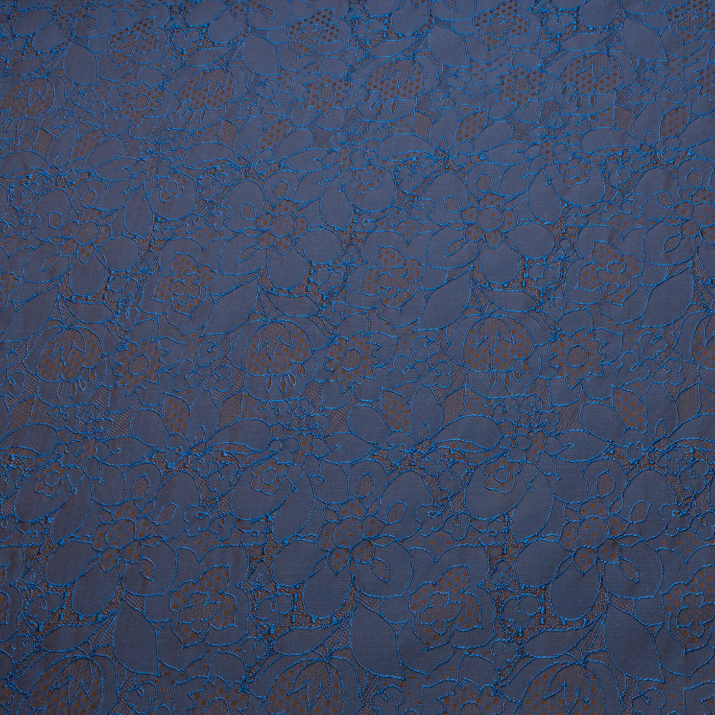 Royal Blue Taffeta Jacquard