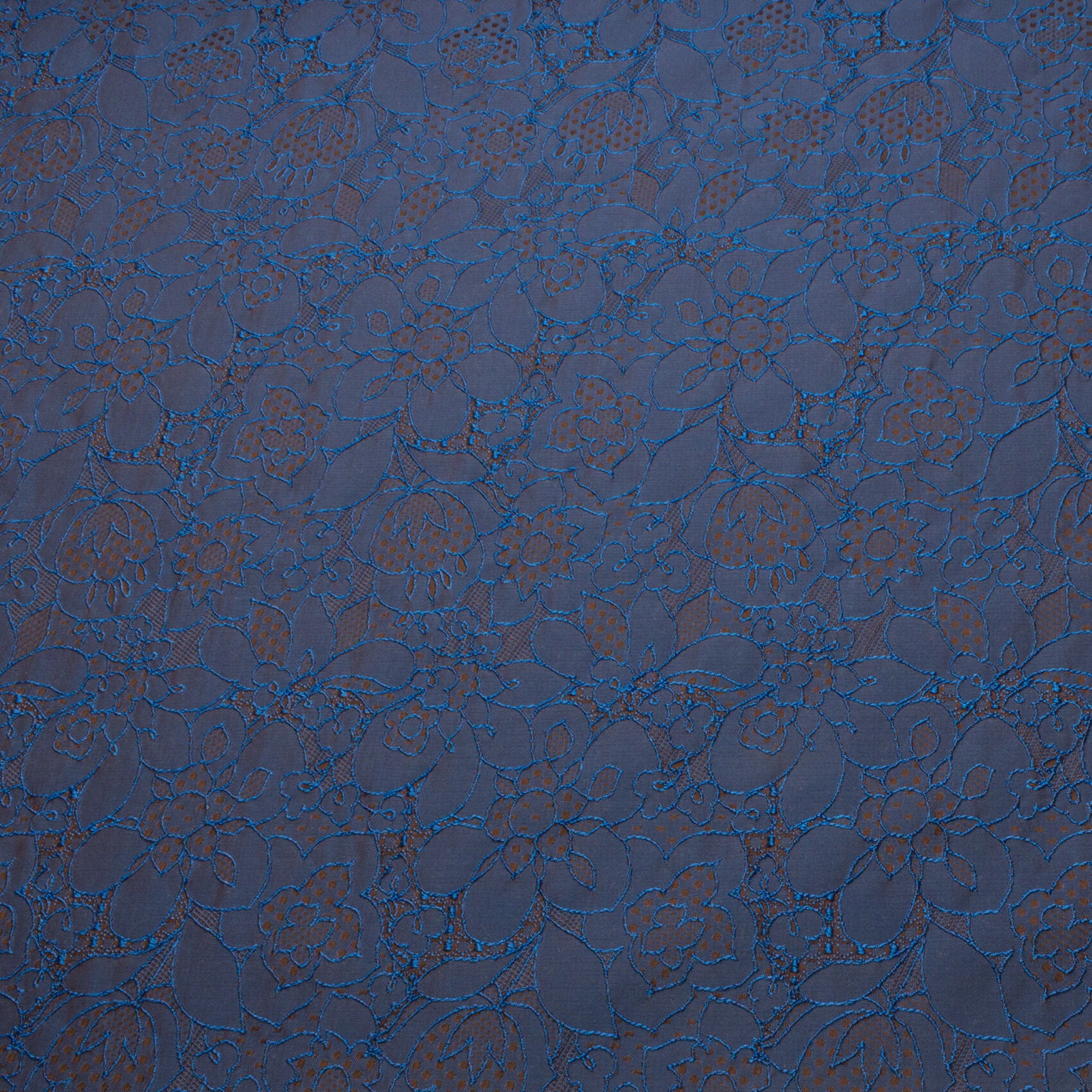 Royal Blue Taffeta Jacquard