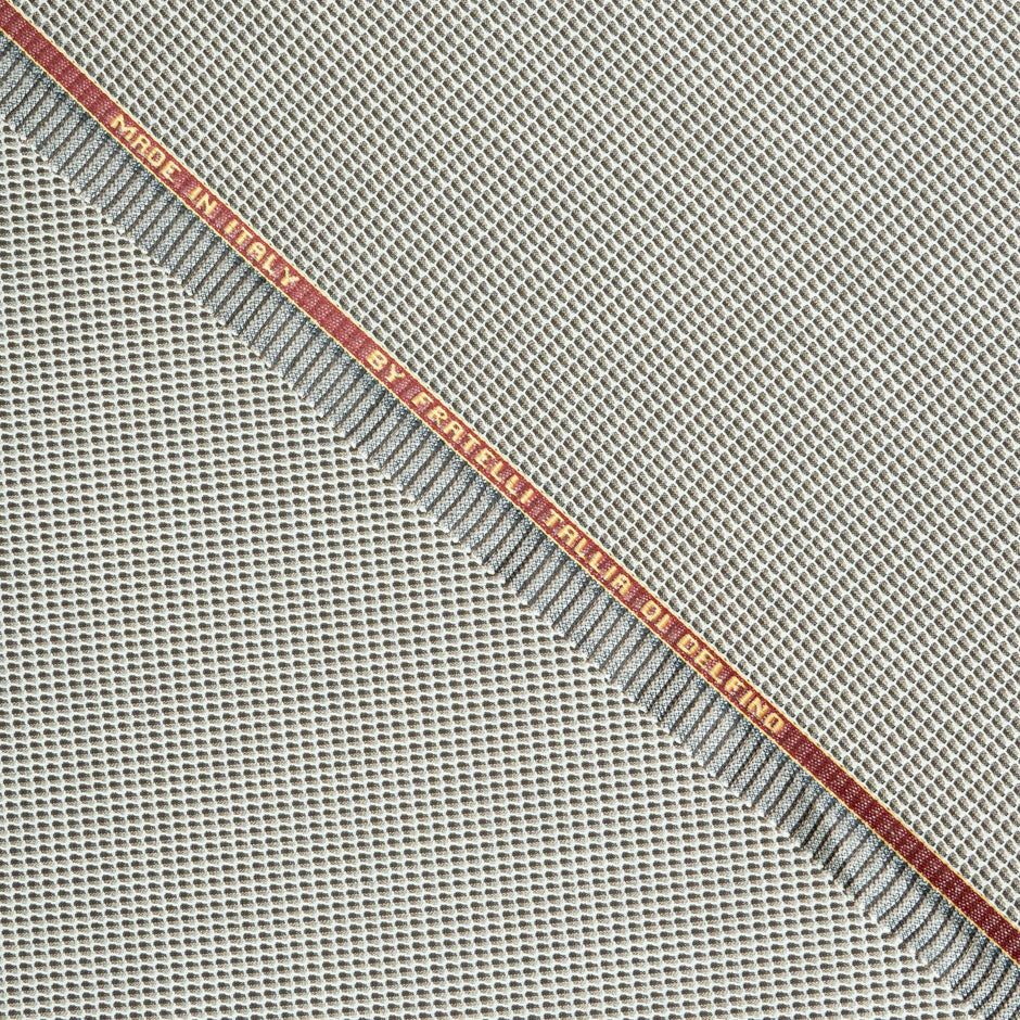 Taupe, Ivory, Grey Super 130s Pure Wool Suiting