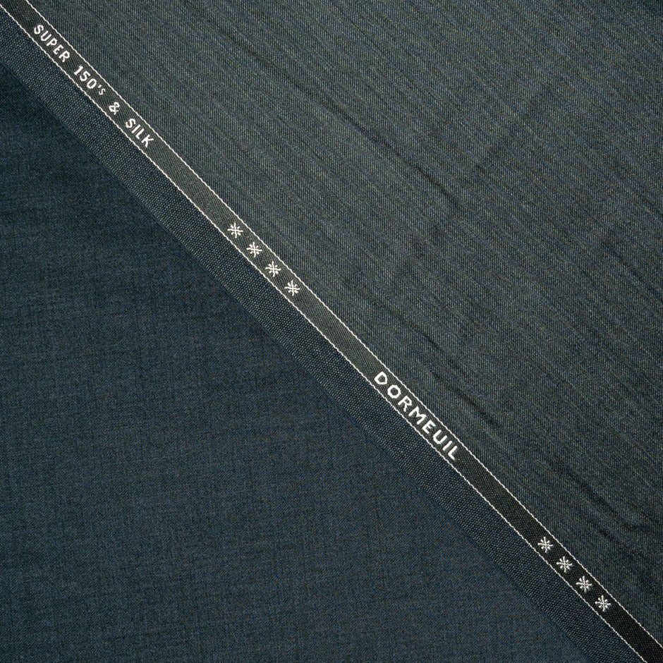 Grey Super 150s Wool & Silk Blend