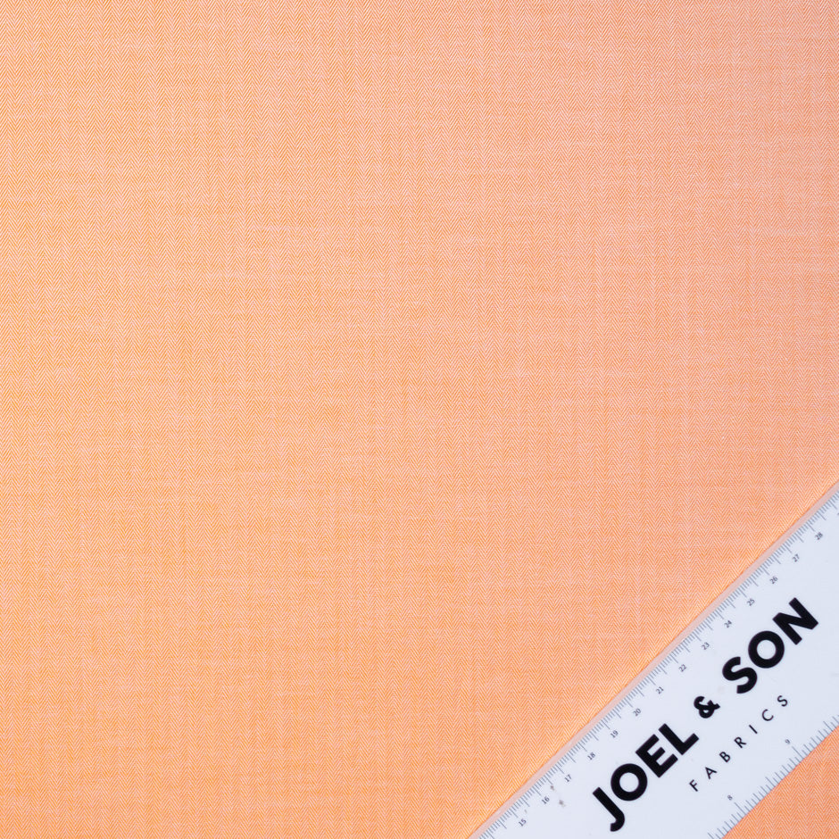 Orange Herringbone Jacquard Shirting