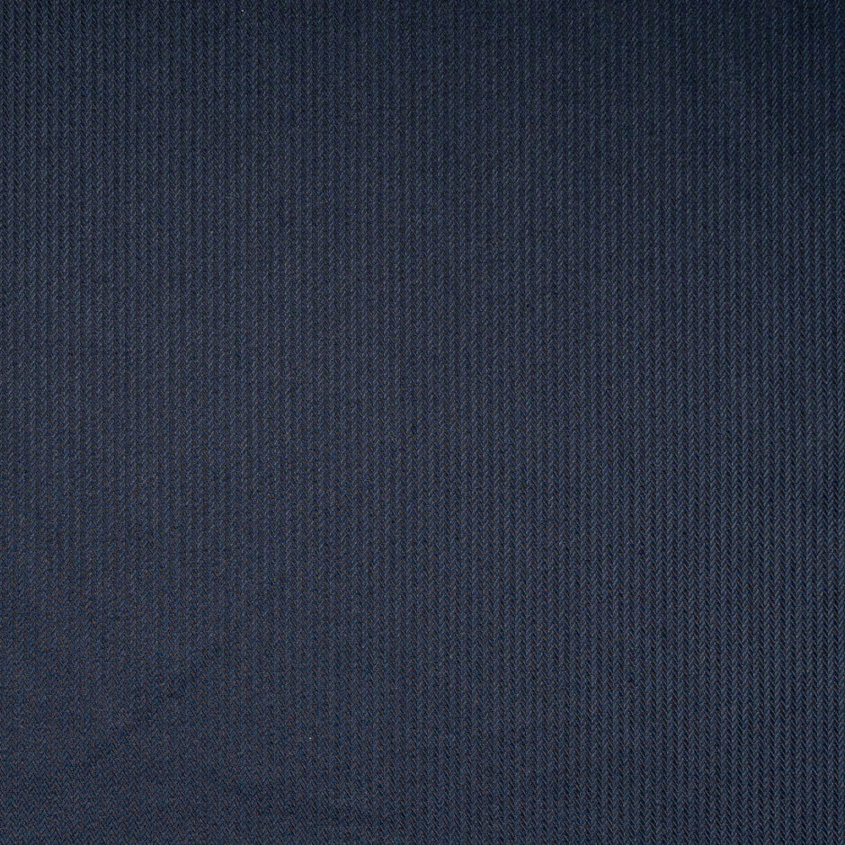 Midnight Blue Herringbone Pima Cotton Shirting