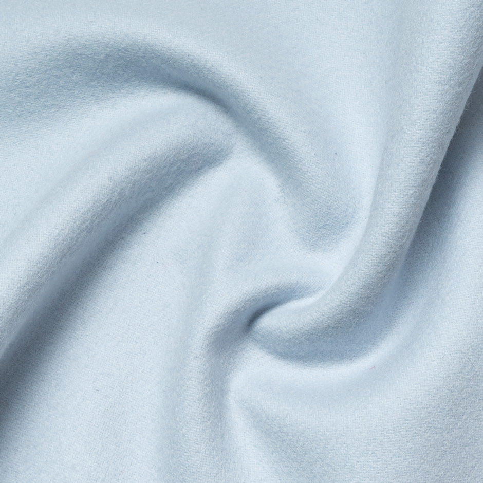 Pale Blue Double-Faced Wool & Cashmere Blend