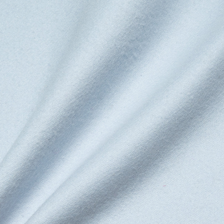 Pale Blue Double-Faced Wool & Cashmere Blend