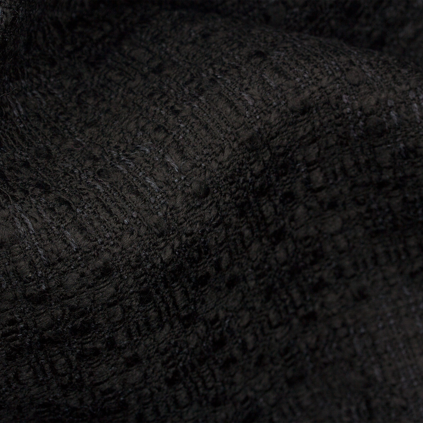 Black Wool Bouclé