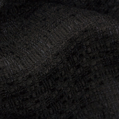 Black Wool Bouclé