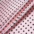 Black Spotted Candy Pink Silk Blend Mikado