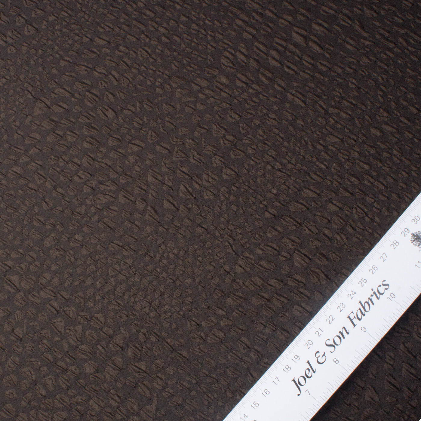 Black/Brown Blistered Cloqué