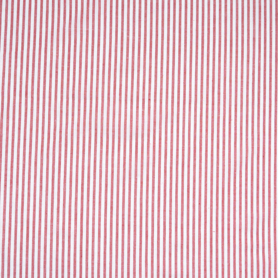 Red & White Candy Striped Cotton
