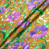 Purple Floral Printed Silk Floral Jacquard