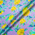 Yellow Floral Printed Lilac Silk Jacquard
