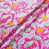 Floral Printed Bright Pink Silk Jacquard