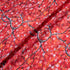 Petite Floral Printed Red Pure Silk Jacquard
