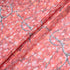 Petite Floral Printed Red Pure Silk Georgette