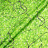 Petite Floral Printed Green Pure Silk Jacquard