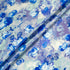 Blue Floral Printed Lavender Crêpe de Chine Silk