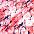 Shaded Red Floral Printed Dark Blue Pure Habotai Silk