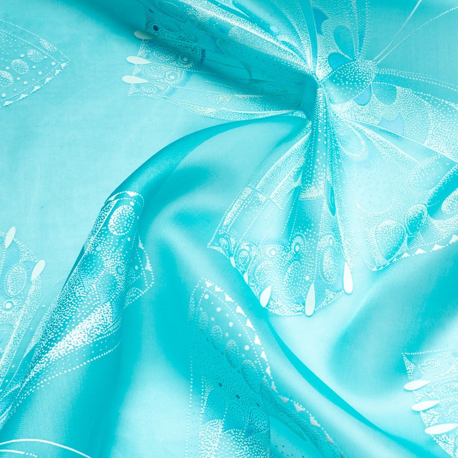 Butterfly Vision Printed Silk Organza