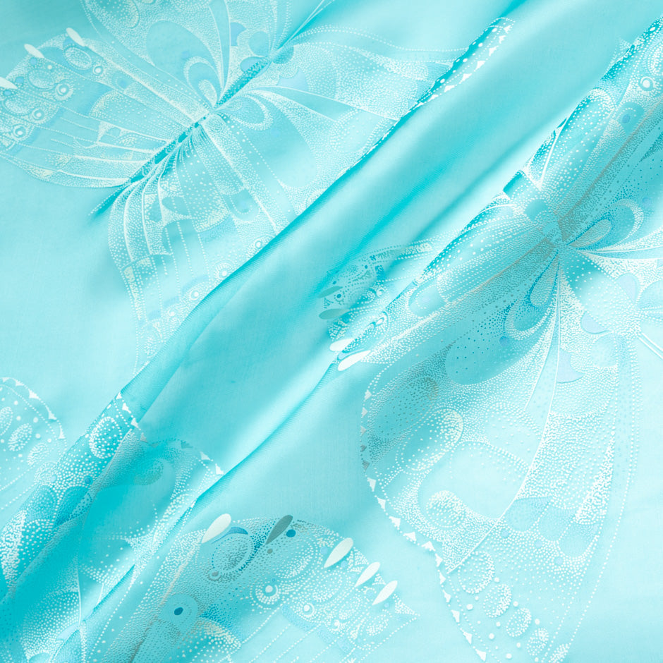 Butterfly Vision Printed Silk Organza