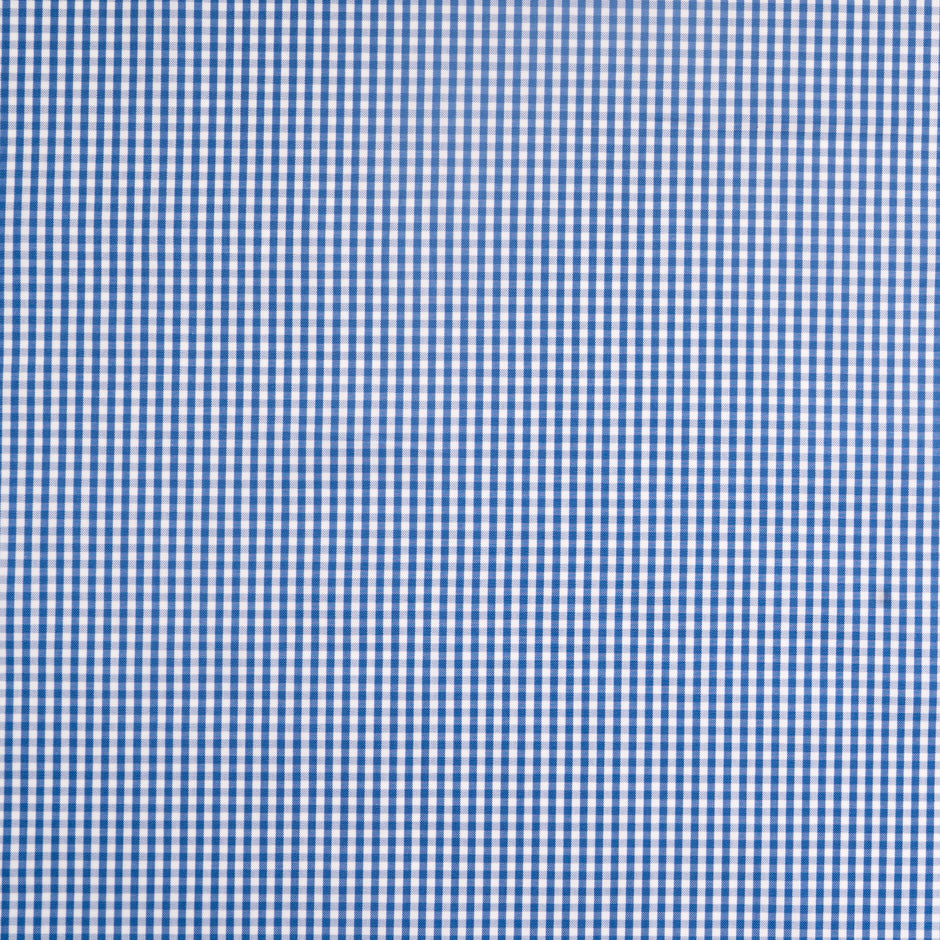 Blue & White Gingham Cotton