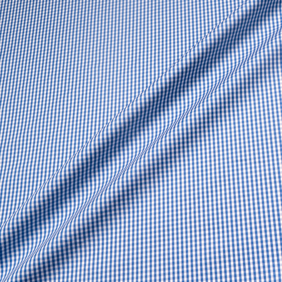 Blue & White Gingham Cotton