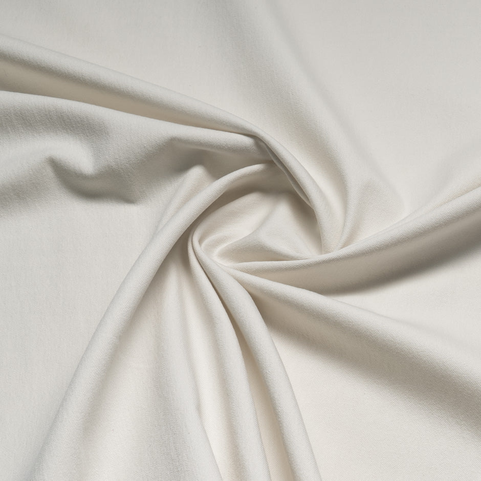 Ivory Pure Cotton Lightweight Stretch Denim