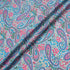 Pink, Blue & Green Paisley Printed Pure Cotton